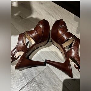 Prada Brown Women's Heels